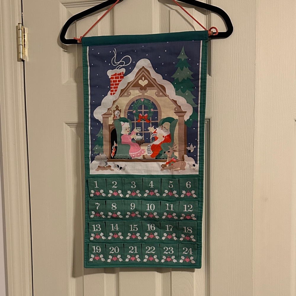 Vintage Avon Advent Calendar Wall Hanging